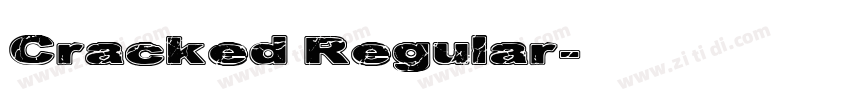 Cracked Regular字体转换